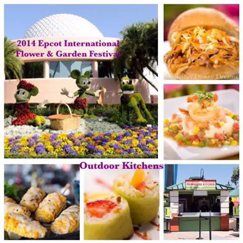 Let your taste buds soar at the New Epcot Outdoor Kitchens part of Flower & Garden Festival