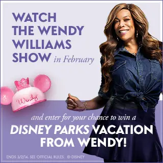 Win a trip to Walt Disney World for 4 from The Wendy Williams Show!