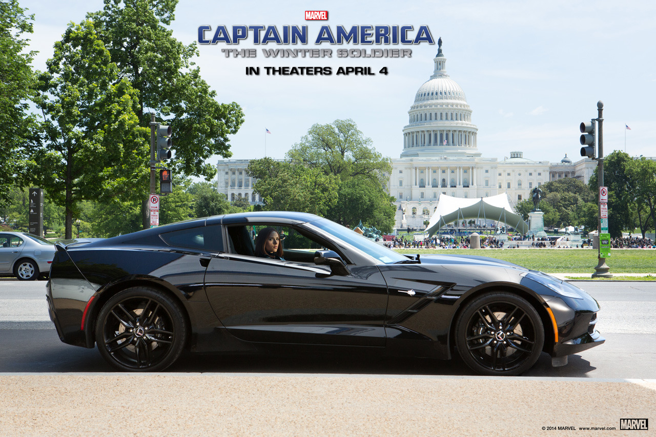 Chevy Teams up With Marvel to feature Black Widow’s Corvette from Captain America movie