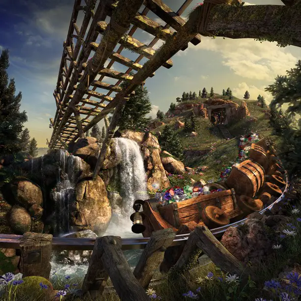 Take a Virtual ride on the Seven Dwarfs Mine Train at Walt Disney World