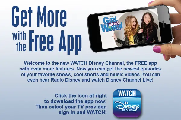 Watch Disney Channel App gets ready for Girl Meets World and more!