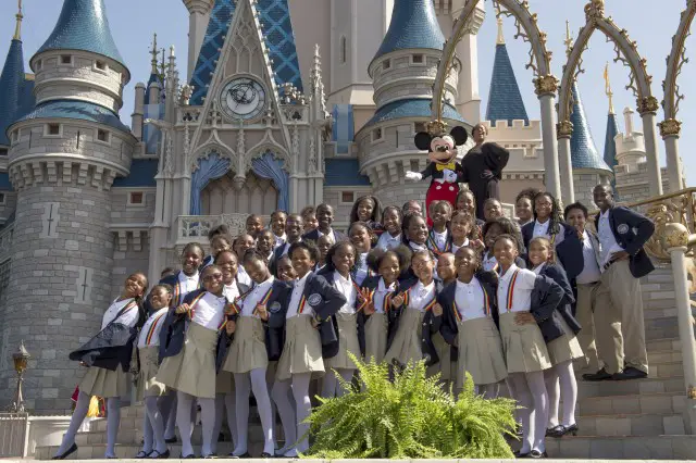 Detroit Academy of Arts & Sciences Choir Performs on Cinderella Castle Stage