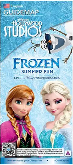 New ‘Frozen Summer Fun’ guidemaps at Disney’s Hollywood Studios
