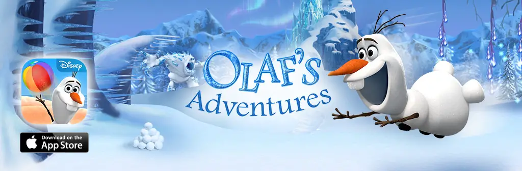 Olaf’s Adventures app now available for iPhones & ipads