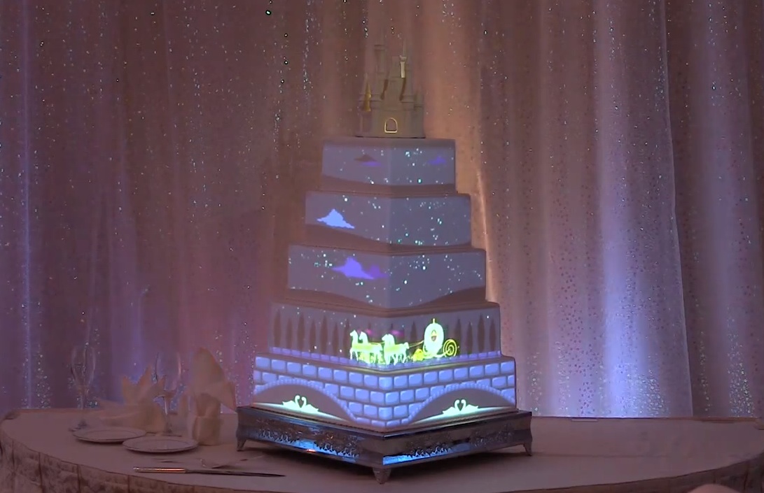 A Disney Wedding Cake Fit for a Fairytale Day