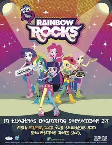 Rock out to My Little Pony Equestria Girls: Rainbow Rocks this Saturday 9/27