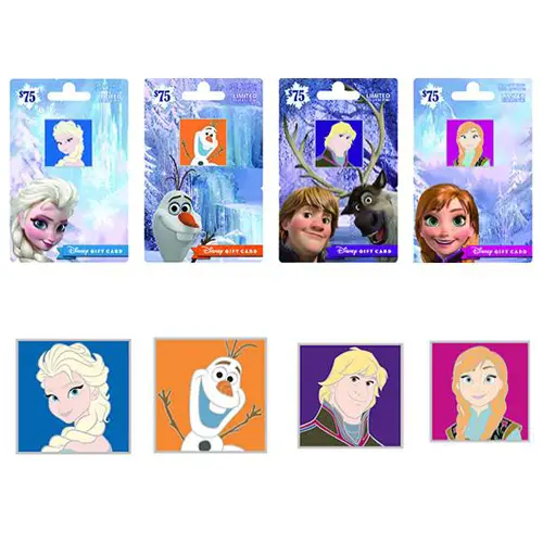 New Disney Trading Pins Come with the Purchase Special “Frozen” Disney Gift Cards