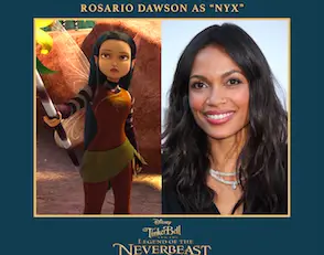 Rosario Dawson lends her voice in Tinkerbell and the Legend of the NeverBeast