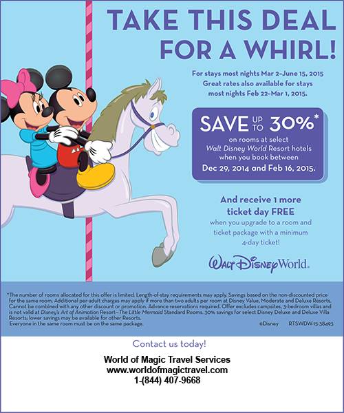 Disney World Spring 2015 Special Offer Out Now!