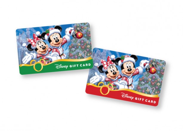 New Disney Holiday Gift Cards Now Available
