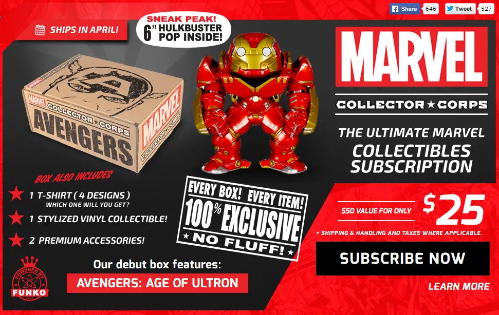 Funko Launches Marvel Collector Corps, the Official Marvel Collectibles Subscription Service