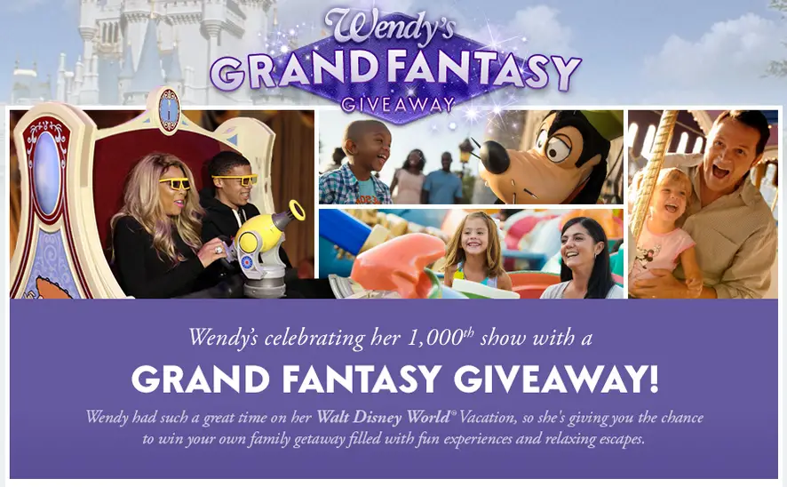 Win a Disney World vacation from the Wendy Williams Show