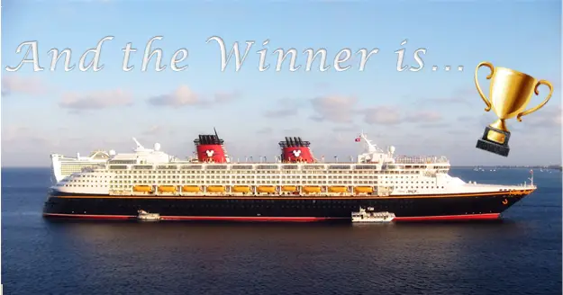 And the Award goes to…. Disney Cruise Line!