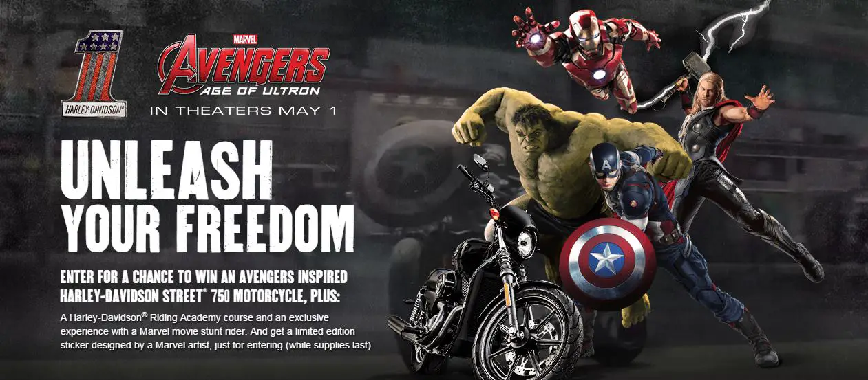 Enter to Win the Avengers Inspired Harley Davidson Motorcycle