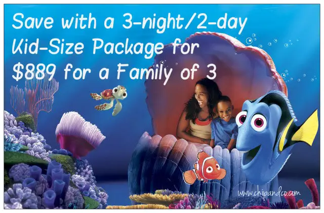 Save with a 3-night/2-day Kid-Size Package for $889 for a Family of 3