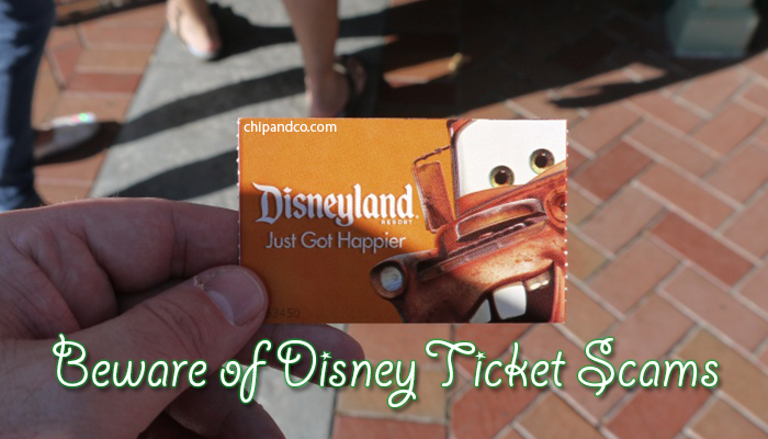 Beware of Disneyland Ticket Scams