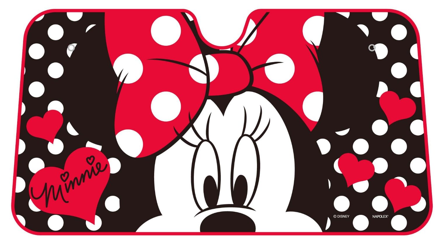 2 x Genuine Disney Minnie Mouse Sun Shades for Car Window Blinds for Kids MM CCH 