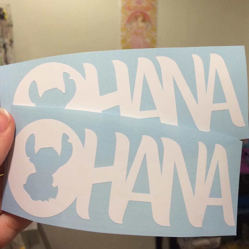 Download Disney Finds - Ohana all weather vinyl decal