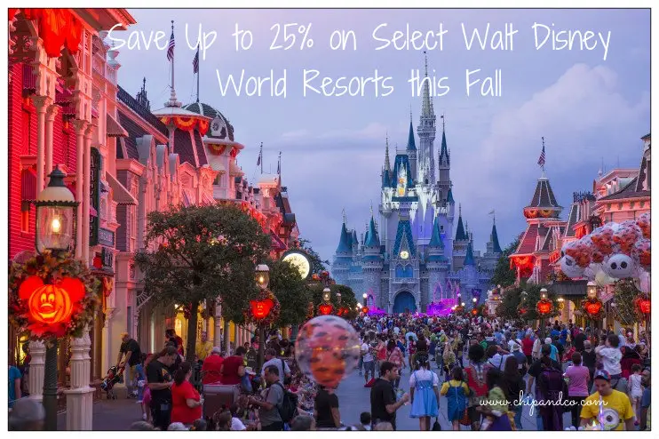 Save Up to 25% on Select Walt Disney World Resorts This Fall!
