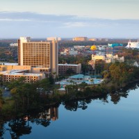 Wyndham Lake Buena Vista Resort aerial Downtown Disney Resort Area Hotels 2 1280x873