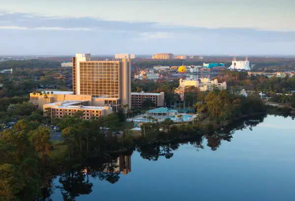 Wyndham Lake Buena Vista Resort aerial Downtown Disney Resort Area Hotels 2 1280x873