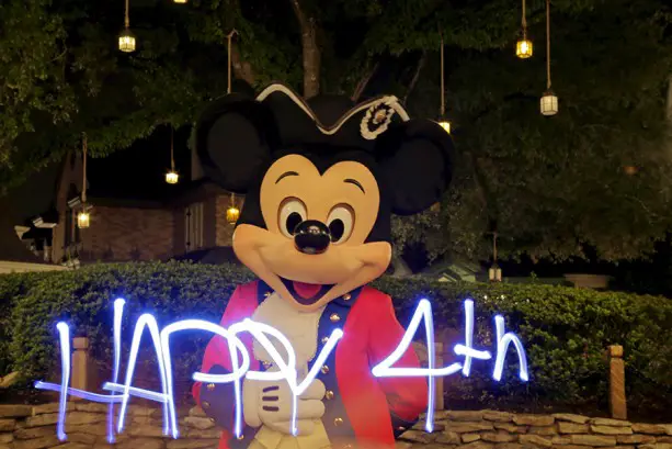 Fourth of July Light-Painting Video Magic at Walt Disney World Resort