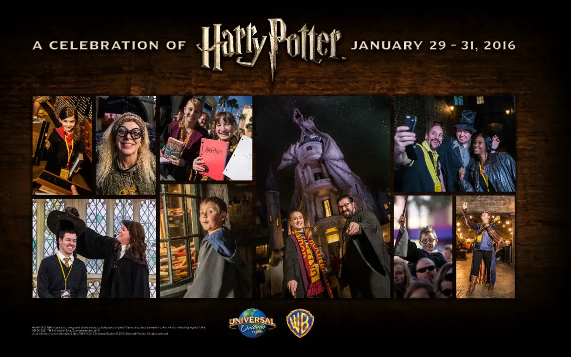 Universal Orlando-January 29-31, 2016, “A Celebration of Harry Potter” Package On Sale Aug 19th!