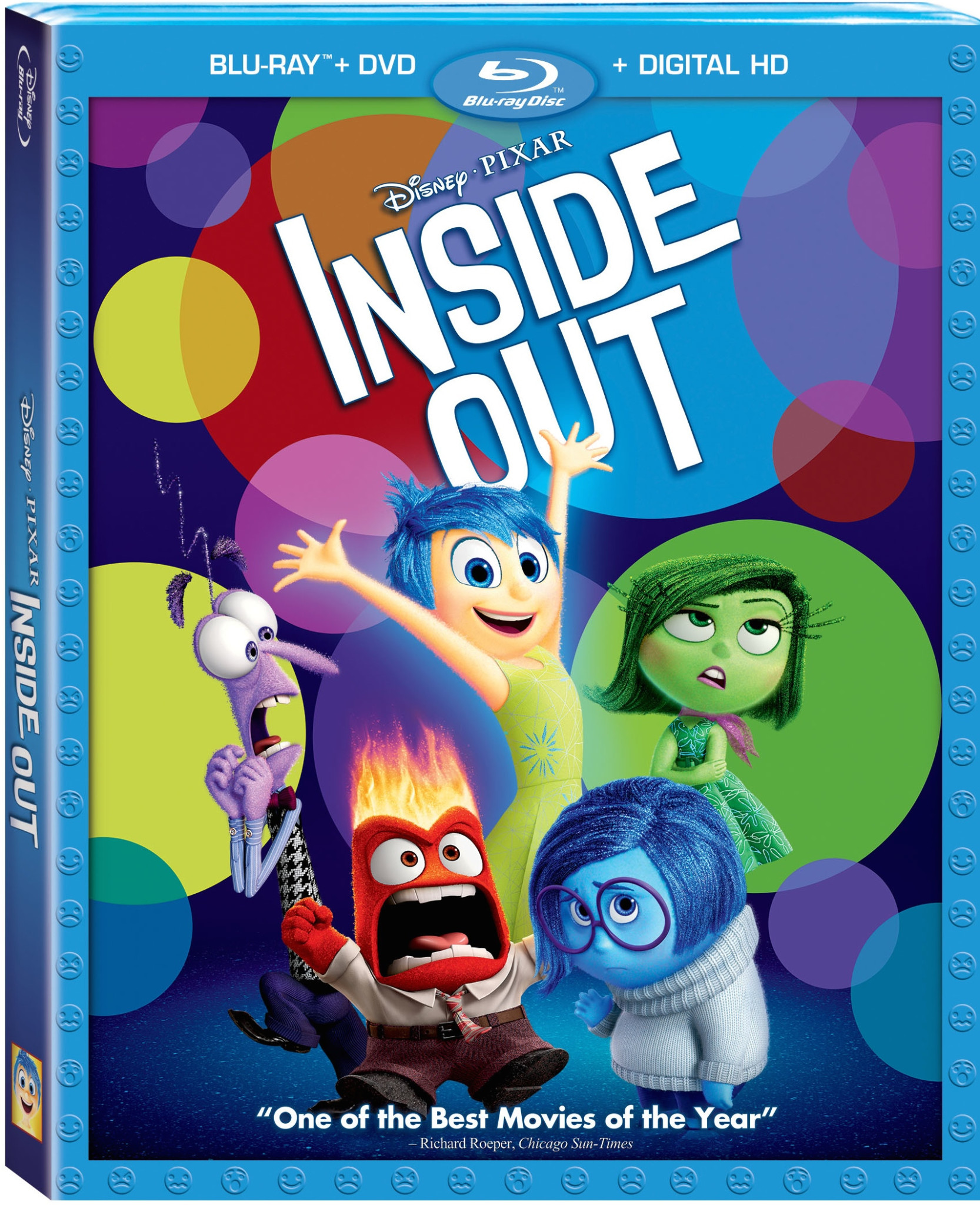 Inside Out: On Digital HD and Disney Movies Anywhere October 13  On Blu-ray 3D™, Blu-ray™ Combo Pack and On Demand November 3