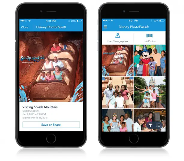 Disney adds PhotoPass to the My Disney Experience Mobile App