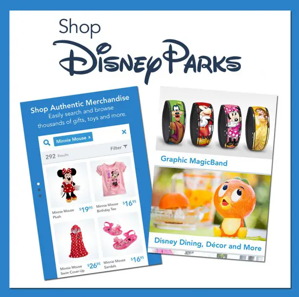 New Shop Disney Parks Mobile App allows you to buy Authentic Walt Disney World Resort Merchandise
