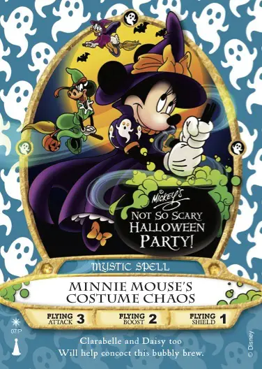 New ‘Minnie Mouse’s Costume Chaos’ Sorcerers Card at Mickey’s Not-So-Scary Halloween Party