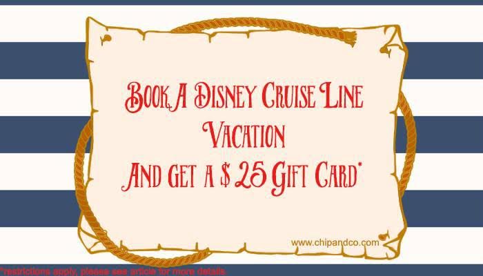 Book Disney Cruise Line in October, Get a $25 Gift Card!!