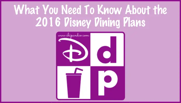 What You Need to Know About the 2016 Disney Dining Plans