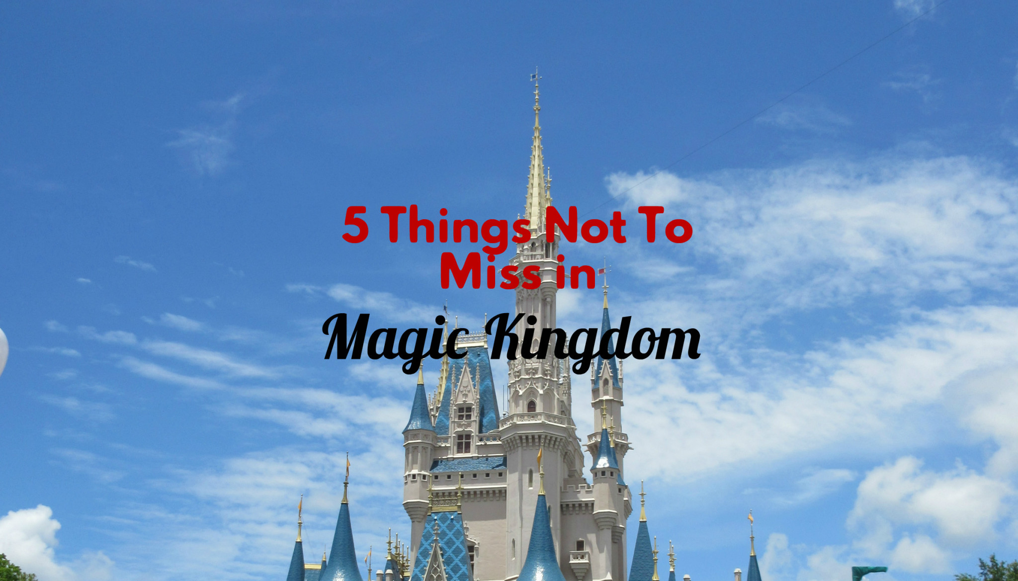 Top 5 Things You Won’t Want To Miss in the Magic Kingdom