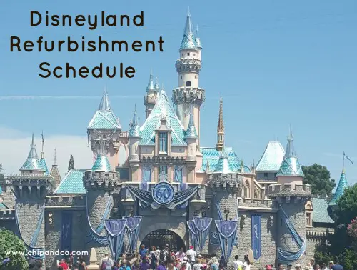 Disneyland Refurbishment Schedule for November 2015