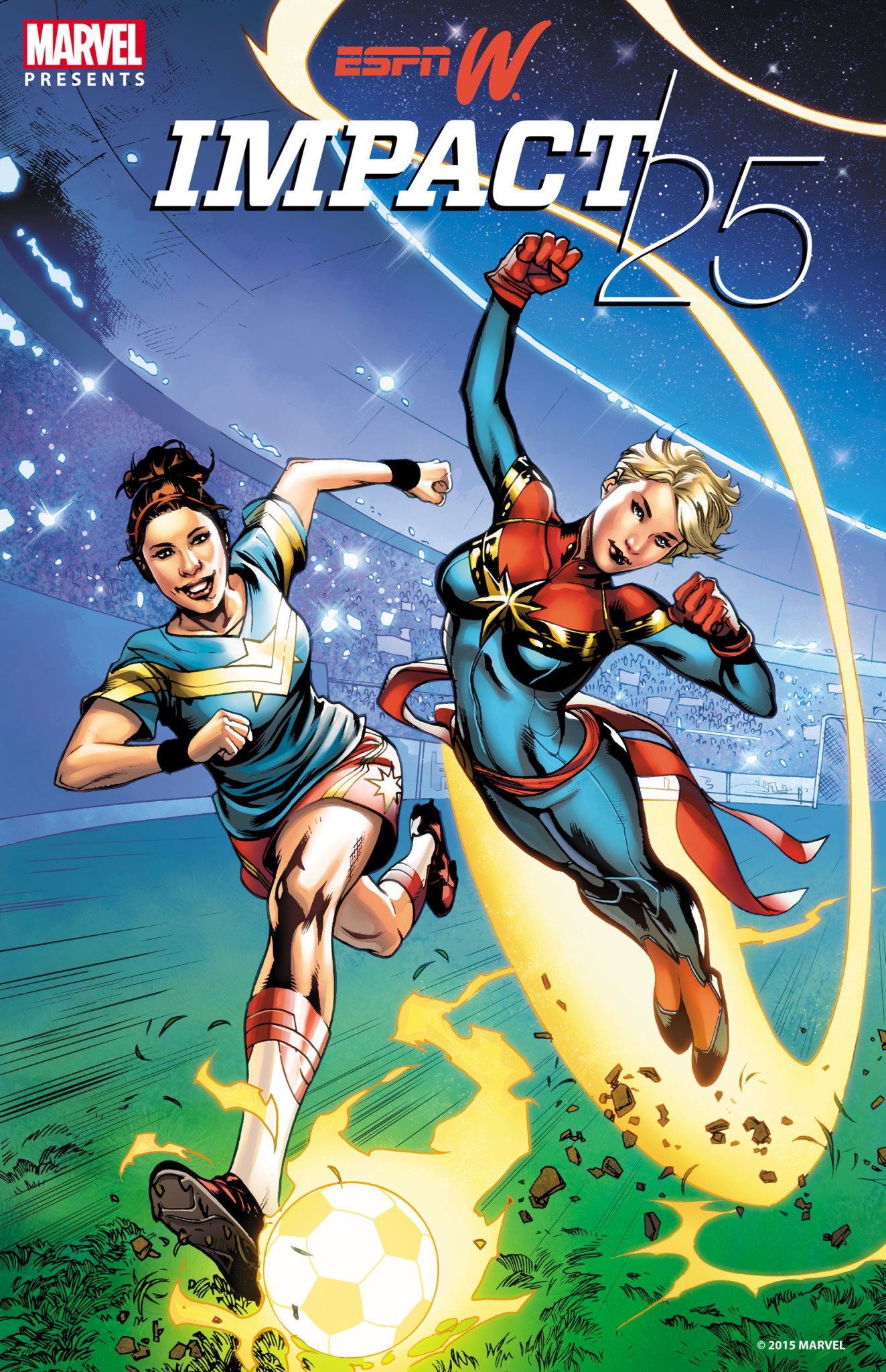 espnW Teams with Marvel Comics for “Super” Take on 2015 “IMPACT25” List