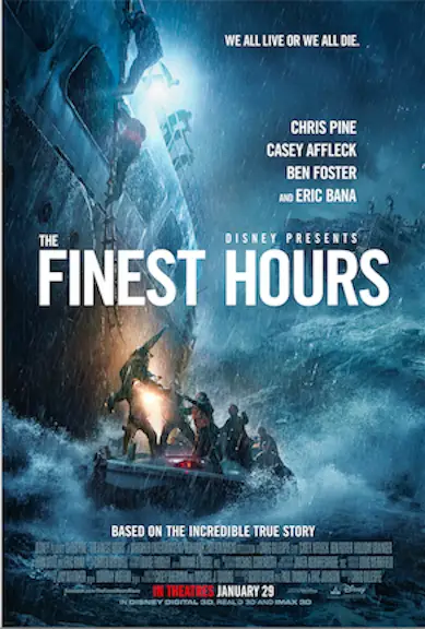 New Action Thriller “The Finest Hours” Shares Poster and Trailer!