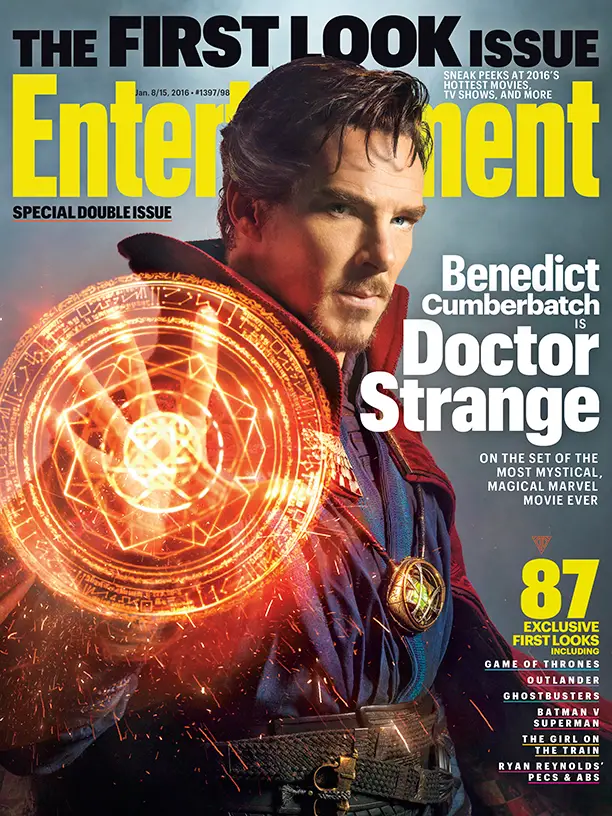 Benedict Cumberbatch Featured On The Cover of Entertainment Weekly as Doctor Strange