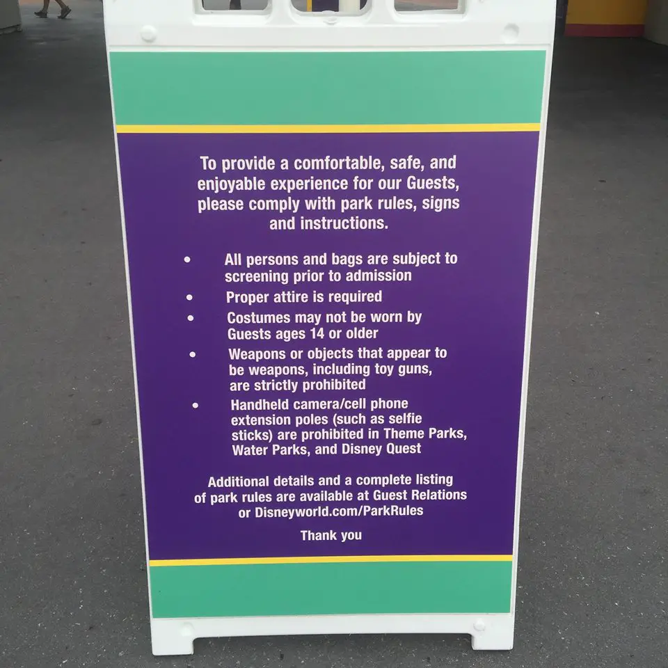 New security measures show up at the Disney Theme Parks
