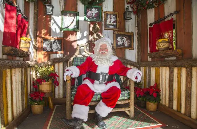 Santa Claus Shares Holiday Magic at Disneyland Park