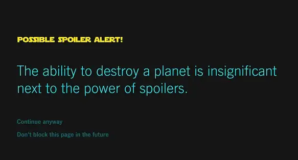 Google Chrome Provides Extension To Block Spoilers For New Star Wars Film