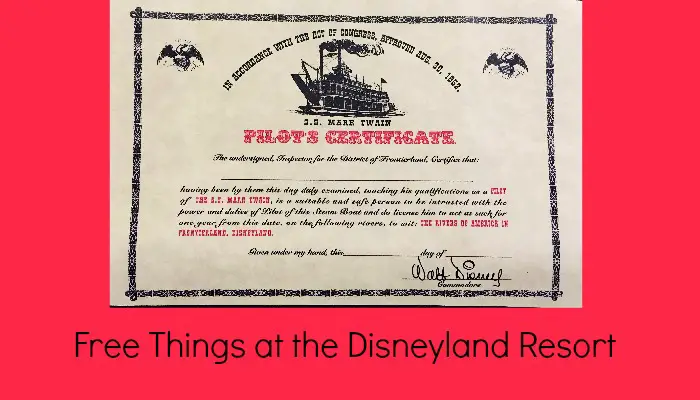 Things You Can Get for Free at the Disneyland Resort