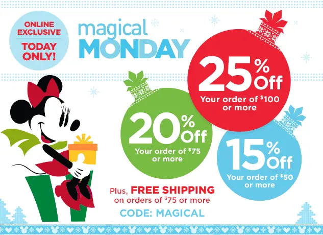 Disney Store’s Magical Monday Exclusive Online Sale