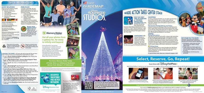 Updated Hollywood Studios Guide Map Now Available