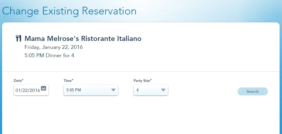 My Disney Experience Offers a New Feature for Dining Reservations!