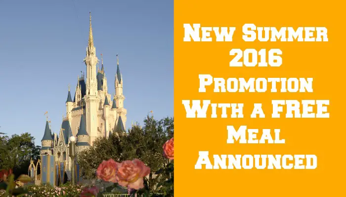 New Summer 2016 Promotion with a FREE Meal Announced!