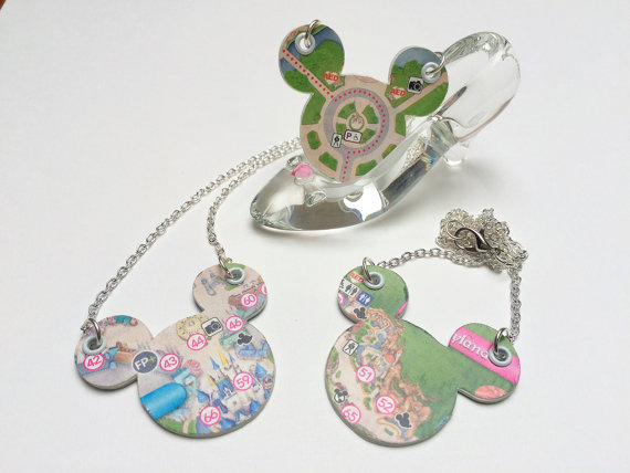 Bring a Little Disney Where Ever You Go With Park Map Jewelry