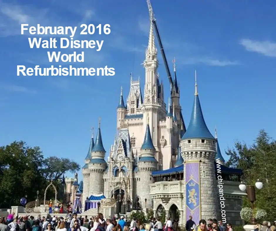 February 16 Walt Disney World Resort Refurbishment Schedule