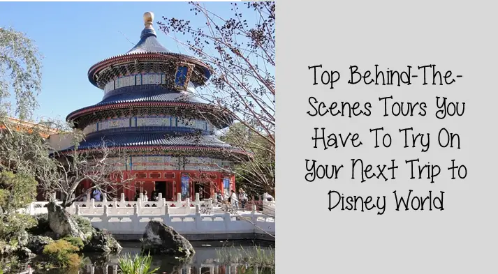 Top Behind-The-Scenes Tours You Have To Try On Your Next Trip to Disney World