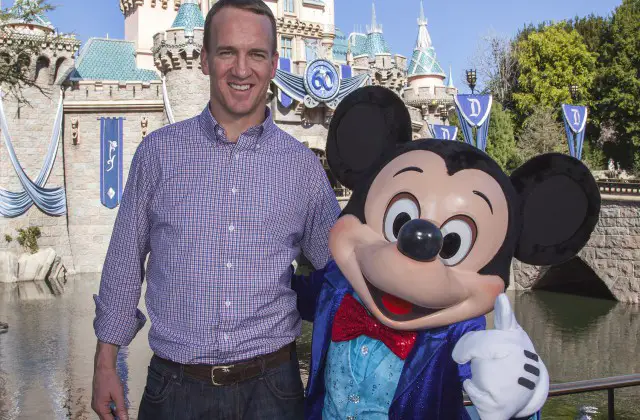 Peyton Manning visited Disneyland to celebrate his Super Bowl win